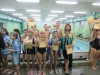 Отборът по плуване и Нели Йорданова - Старши учител и преподавател по ФВС